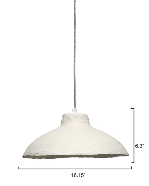 Ambient Organic Parchment Bowl Pendant Light