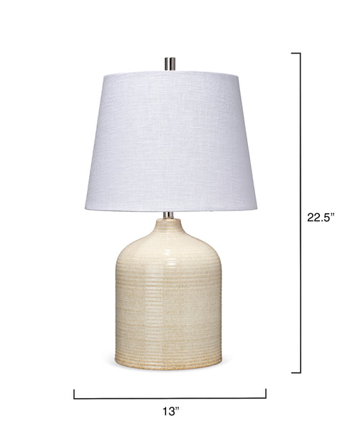 Au Lait Contemporary Column Table Lamp