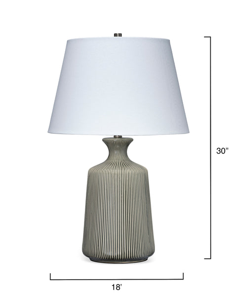 Brenton Column Handcrafted Fluted Table Lamp
