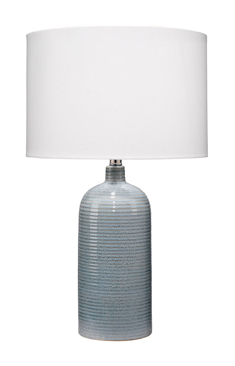 Ambient Drum Table Lamp with Finial Contemporary Style