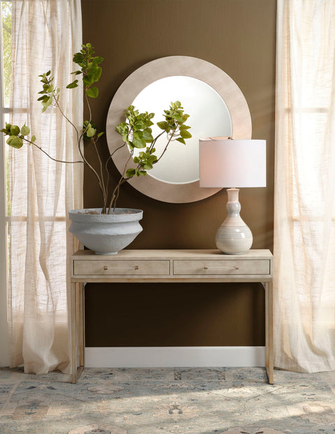 Droplet Accent Drum Table Lamp for Contemporary Spaces