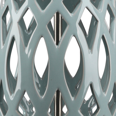 Filigree Accent Cut-Out Table Lamp Coastal Design