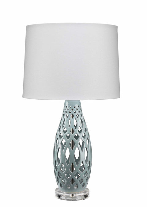 Ambient Filigree Coastal Cut-Out Drum Table Lamp