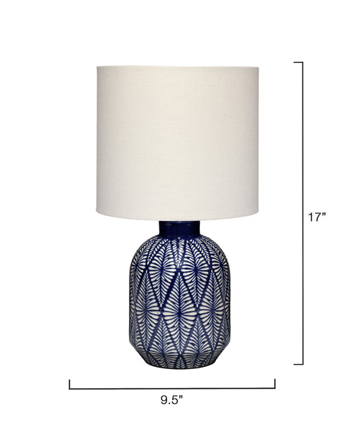 Highland Contemporary Graphic Drum Table Lamp