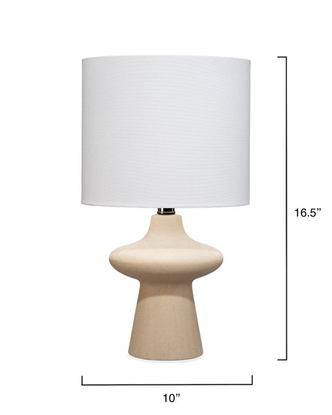 Oliver Mushroom Drum Table Lamp Contemporary Accent
