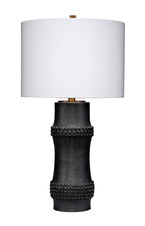 Accent Drum Table Lamp with Beads Contemporary Style