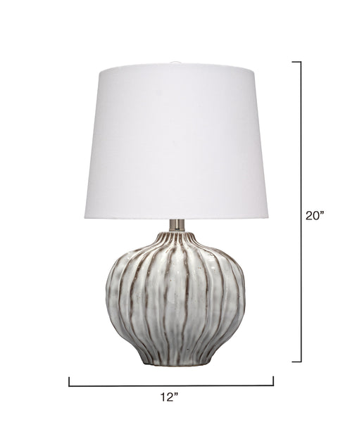 Reef Coastal Accent Table Lamp with Fluted Finial