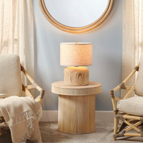 Accent Timber Handcrafted Rustic Column Table Lamp