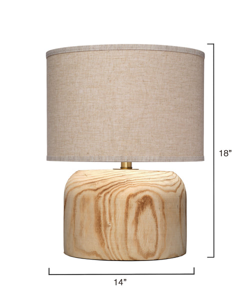 Accent Timber Handcrafted Rustic Column Table Lamp