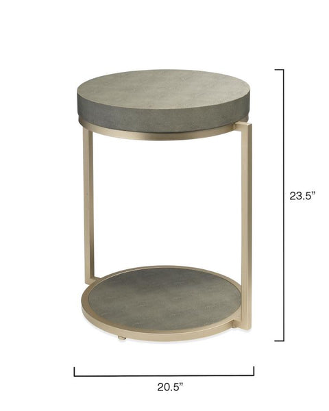Jamie Young Space Saving Shagreen Round Center Table