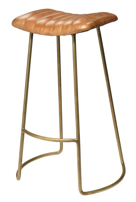 Luke Industrial Creative Modern Bar Stool with Sled Foot Style