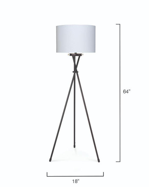 Manny Ambient Tripod Floor Lamp in Mid Century Style