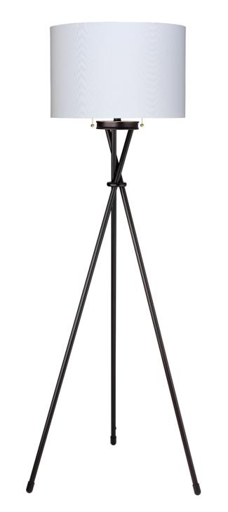 Manny Ambient Tripod Floor Lamp in Mid Century Style