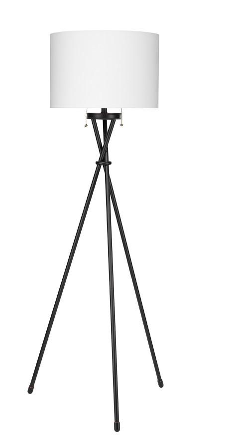 Manny Ambient Tripod Floor Lamp in Mid Century Style