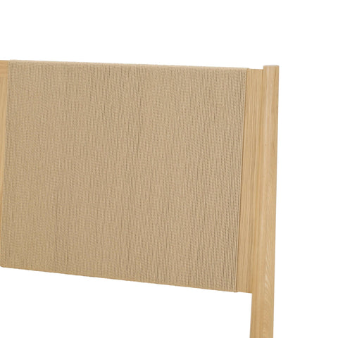 LH Imports Scandinavian Lumina Low Profile Platform Bed with Headboard - Twin - Queen