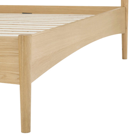 LH Imports Scandinavian Lumina Low Profile Platform Bed with Headboard - Twin - Queen