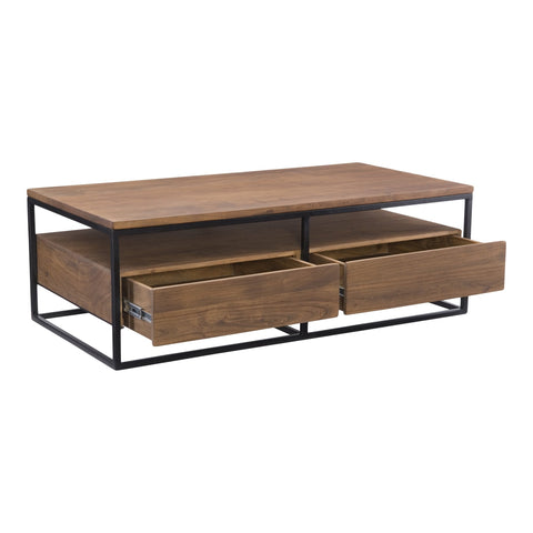Vancouver Contemporary Rectangle Coffee Table with Storage