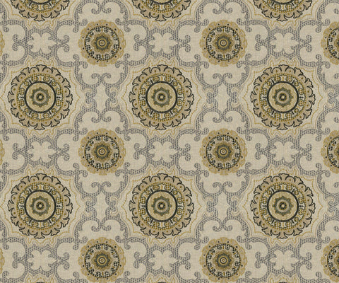 Geometric Kaleidoscopic Linen Fabric - 148cm