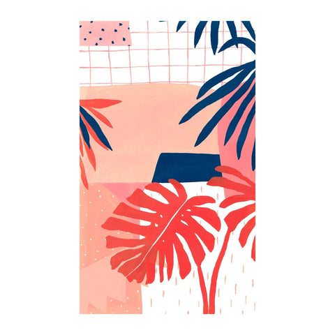 Marie Lawyer Pink Jungle Modern Print Wall Art