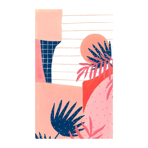 Marie Lawyer Pink Jungle Modern Print Wall Art