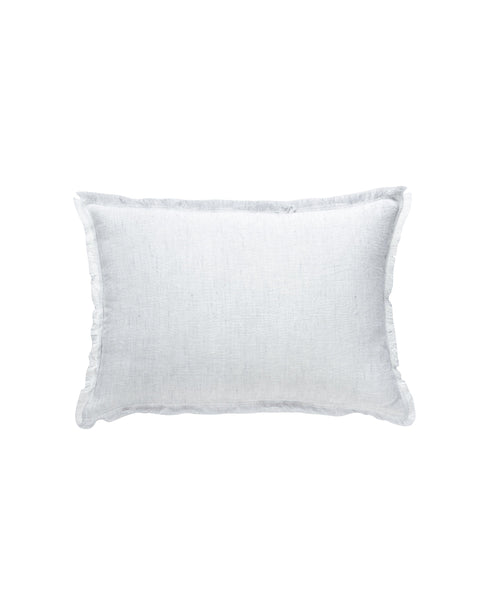 Anaya Monochromatic Scandinavian Linen Accent Pillow with Fringe - 14 x 20 - 20 x 20 - 26X 26