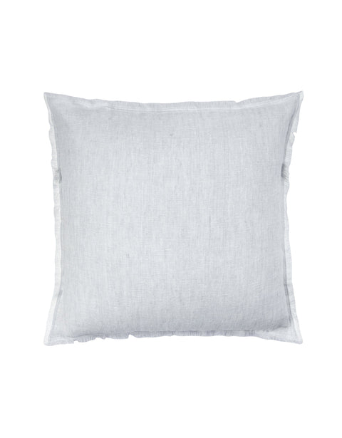 Anaya Monochromatic Scandinavian Linen Accent Pillow with Fringe - 14 x 20 - 20 x 20 - 26X 26