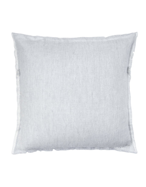 Anaya Monochromatic Scandinavian Linen Accent Pillow with Fringe - 14 x 20 - 20 x 20 - 26X 26