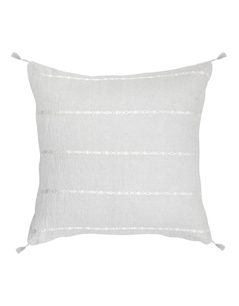 Anaya Timeless Minimalist Scandinavian Linen Soft Embroidery Accent Pillow - 20 x 20