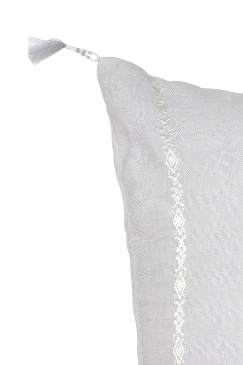 Anaya Timeless Minimalist Scandinavian Linen Soft Embroidery Accent Pillow - 20 x 20