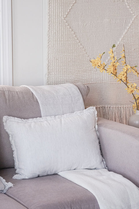 Anaya Classic Minimalist Scandinavian Fringe Accent Throw Pillow - 14 x 20 - 20 x 20 - 26X 26