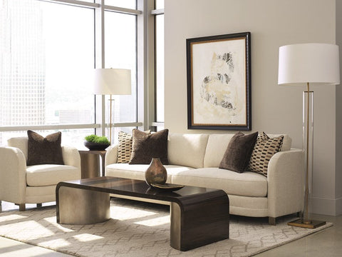 Timeless Minimalist Streamline Center Table in Modern Drum Design