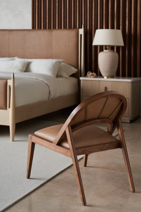 Caracole Rhythm Timeless Minimalist Fluted Contemporary Nightstand