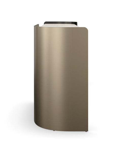 Timeless Minimalist Curved Stone Entryway Console