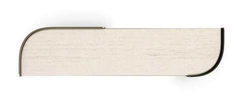 Timeless Minimalist Curved Stone Entryway Console