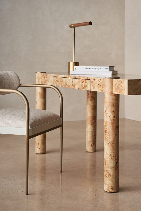 Caracole Rhythm Modern Writing Desk with Abstract Freeform Design