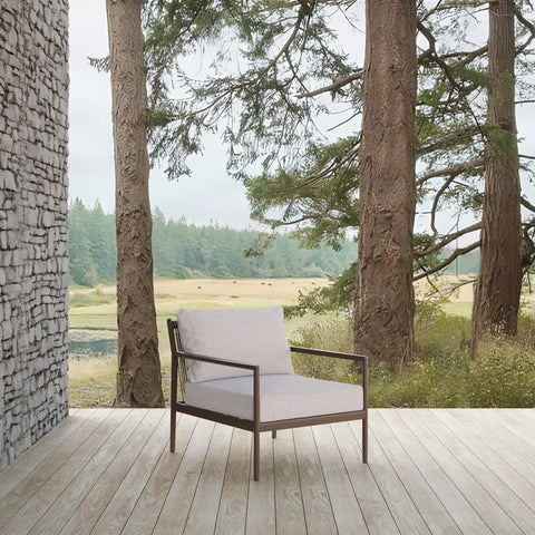 Outdoor Living & Garden Mid Century Club Lounge Chair