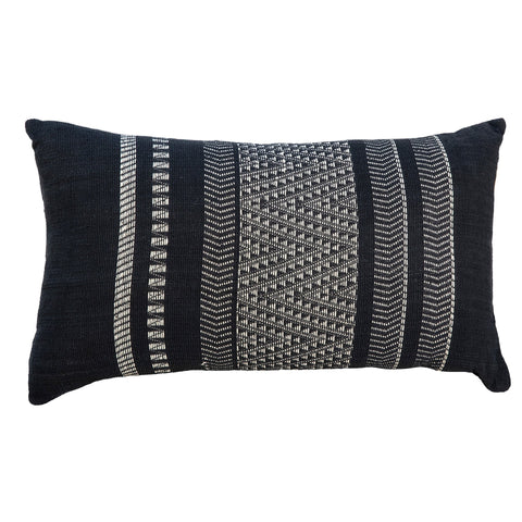 Monochromatic Scandinavian Handwoven Lumbar Pillow