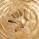 Decorating Essentials Handcrafted Gold Leaf Round Decorative Bowl