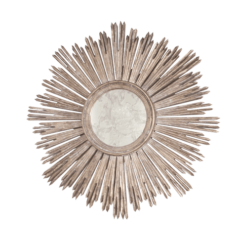 Traditional Sunburst Accent Mirror for Living Room