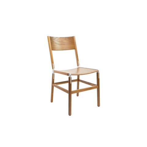 Mariposa Timeless Minimalist Modern Oak Dining Side Chair