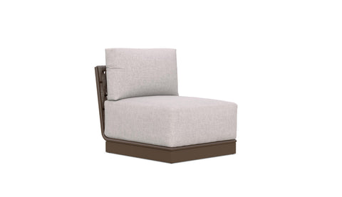 Maui Modern Armless Club Lounge Chair for Outdoor Living