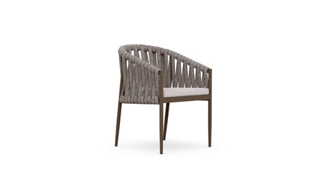 Maui Contemporary Barrel Dining Armchair for Outdoor Living