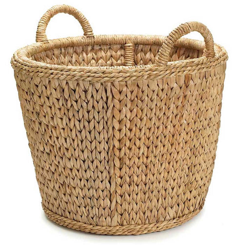 Sweater Weave Rustic Woven Basket for Closet Storage