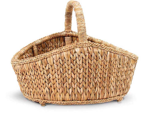 Bohemian Sweater Weave Oval Woven Basket for Decorative Display