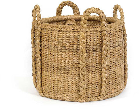 Bohemian Sweater Weave Woven Basket for Rustic Kitchens