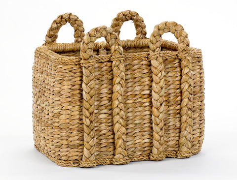 Rush Bohemian Woven Storage Basket for Kitchen