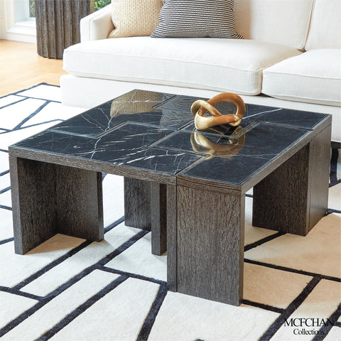 Global Views Timeless Minimalist Freeform Center Table