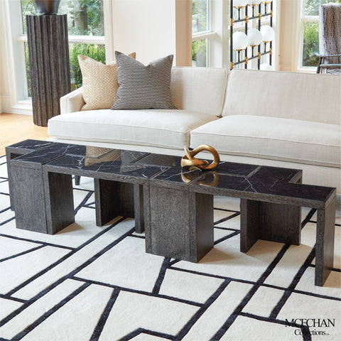 Global Views Timeless Minimalist Freeform Center Table