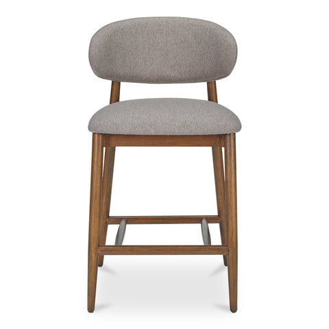Ellie Timeless Minimalist Armless Curved Mid Century Counter Stool