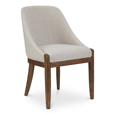 Edward Timeless Minimalist Dining Armchair with Padded Seat